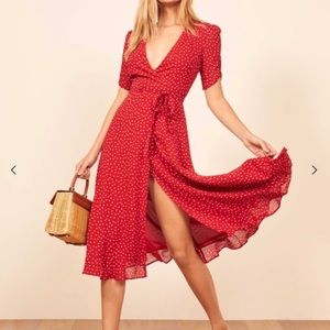 NWT Reformation Red Midi